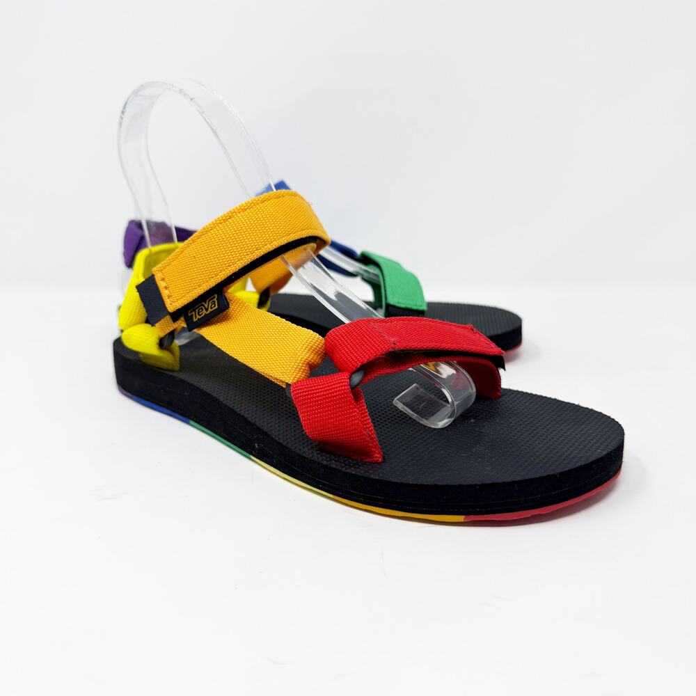 Teva Rainbow Universal Pride Sandals Women's Size 6 EUC